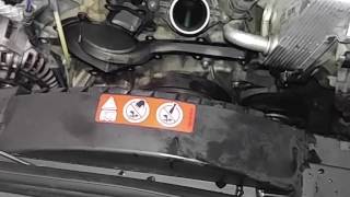 2009 CLS500 THERMOSTAT REMOVAL [upl. by Mada]