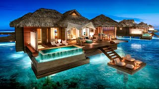 Inside St Regis Bora Bora  Best Honeymoon Destination [upl. by Yatnuhs]