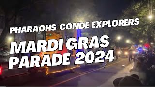 2024 PharaohsConde Explorers  Mardi Gras Parade  Mobile Alabama [upl. by Itak434]