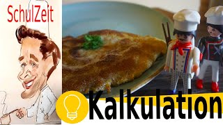 Richtig Kalkulieren in der Gastronomie Schnitzel Verkauf Gewinn Kalkulation Schulzeit Schule [upl. by Harp557]