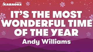 Andy Williams  Its The Most Wonderful Time of The Year Karaoke Version [upl. by Borgeson864]