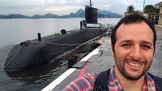 Andamos num SUBMARINO BRASILEIRO da MARINHA Boravê 🔵Manual do Mundo [upl. by Annaynek]