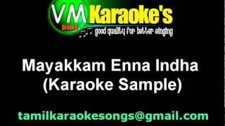 Mayakkam Enna Karaoke [upl. by Longfellow]