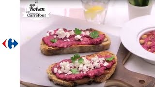 Toasts met hummus en rode bieten [upl. by Mariya403]