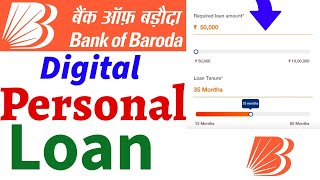 bank of baroda personal loan online applyBob Loan Online Apply [upl. by Eillen]