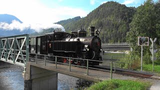 🌲🌲Wälderbähnle in Vorarlberg mit🚂 Uh102 Dampflok und Diesellokbespannung 2092 [upl. by Heinrick]