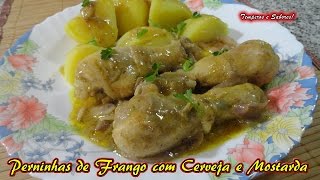 Perninhas de Frango com Cerveja e Mostarda receita fácil [upl. by Erhart]