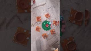 Diwali Craft series3 DIY Diya decorationby YASH JAIN diwali diy diya decoration glitter [upl. by Inafit]