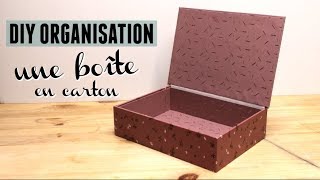 DIY une jolie boîte en carton avec couvercle [upl. by Themis]