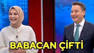 Zeynep Babacan eşi Ali Babacan ile canlı yayında tatlı atıştı [upl. by Nnayelhsa]