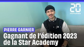 Star Academy  On a rencontré Pierre Garnier le grand gagnant [upl. by Lectra67]