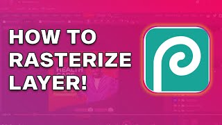 How To Rasterize a Layer in PhotoPea  Photopea Tutorial [upl. by Nwadal]