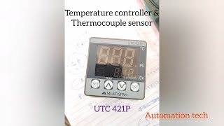 Thermocouple Sensor Temperature Controller Temperature SensorUTC 421P Multispan AUTOMATION TECH [upl. by Kirred163]