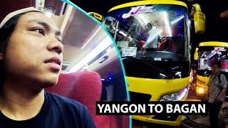 YangonBagan Night Bus Trip 🇲🇲 [upl. by Idorb807]