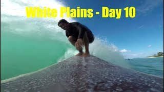 Surfing Barbers Point White Plains Beach  Day 10  021219 [upl. by Biggs]