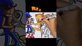 CÓMO DIBUJAR A SUPER SONIC FLEETWAY VS SONIC EXE amp DARK SONIC  HOW TO DRAW  RCG [upl. by Aram]