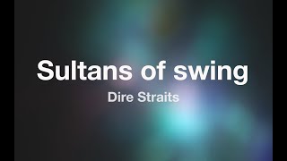 Dire Straits  SULTANS OF SWING  Karaoke Fair Use [upl. by Akimyt]