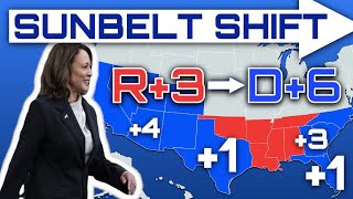 MASSIVE Leftward Shift in Sunbelt could WIN Kamala Harris the 2024 Election [upl. by Marilee]