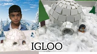 How To Make IGLOO For School Project  DIY Igloo  Ep 69 [upl. by Donata]