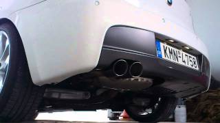 BMW 116i N43 sound with 135i exhaust Cold Startmp4 [upl. by Llednov741]