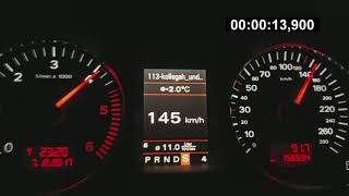 Audi A6 4F 30 TDI Quattro 233HP  Acceleration 0180kmh [upl. by Dnalon]