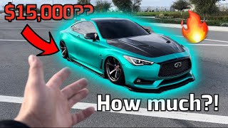 How much I’ve Spent on my INFINITI Q60 Red Sport Build Breakdown [upl. by Ainolloppa]