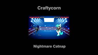 Nightmare Catnap vs Craftycorn  Meme Battle [upl. by Ahsilrak]