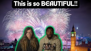 Happy New Year Live 🎆 London Fireworks 2024 🔴 BBC  AMERICANS REACT [upl. by Lea]