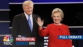 The First Presidential Debate Hillary Clinton And Donald Trump Full Debate  NBC News [upl. by Mairem]