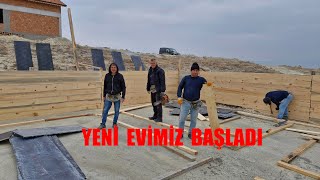 YENİ İNŞAATIMIZ YÜKSELİYOR TABAN KALIPLARI YAPILIR KARDEŞİMİN EVİ [upl. by Nissensohn]