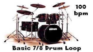 Basic 78 Drum Loop 100 bpm [upl. by Bride]