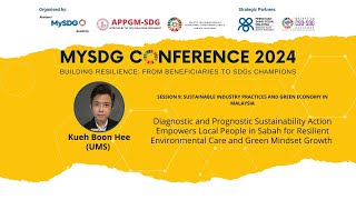 Sustainable Industry Practices and Green Economy in Malaysia by Kueh Boon Hee UMS [upl. by Abdel]