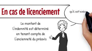 Calcul de lindemnité de licencIement [upl. by Aynotak]