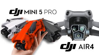 DJI Mini 5 Pro Air4 e Mavic 4pro nuovi Droni DJI in Arrivo immagini info e date di uscita [upl. by Tekla324]