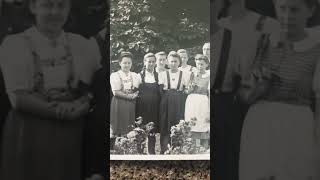 A group of German girls in dresses with straps and 2 men in a suit and suspenders 1943 [upl. by Doralynne559]