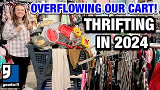 I’M BACK WITH A FULL CART THRIFTING IN GOODWILL TODAY THRIFT WITH ME amp MEGA THRIFT SHOPPING HAUL [upl. by Airamas231]