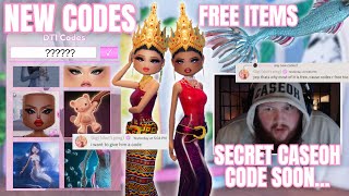 NEW CODES IN DRESS TO IMPRESS NEW EVENTS amp OBBY CASEOH FREE ITEMS LANA LORE SNEAK PEEKS [upl. by Shrier719]