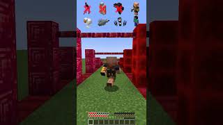 Height Limit vs Mobs Challenge shorts minecraft meme [upl. by Yelsnya812]