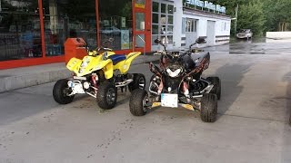 Riding Suzuki Ltz 400 and Honda Trx700xx GoPro 4 [upl. by Janenna]