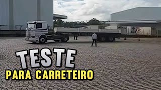 COMO É O TESTE PARA CARRETEIRO [upl. by Brozak566]