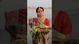 manisharani getting immersed in the serenity of Chhath Puja 🙏🏻 filmykalakar [upl. by Llyrehc250]