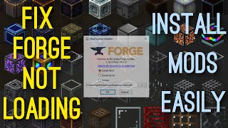 How to Fix Minecraft Forge Not Opening and How to Install Minecraft Mods Easily [upl. by Meng]