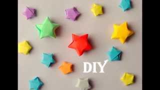 DIY lucky stars  gwiazdki z papieru [upl. by Juetta]