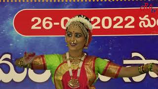 Ashta Lakshmi Stotram Kuchupudi dance Performance  Srisaila Devasthanam Dasara mahotsavam [upl. by Akienahs]