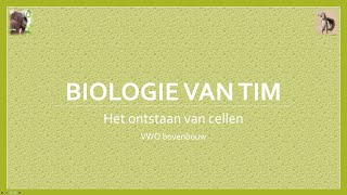 Biologie van Tim  Het ontstaan van cellen bovenbouw [upl. by Thgiled]