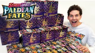 Opening 100x Pokémon Paldean Fates Booster Packs [upl. by Eimat]