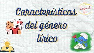 Características del género lírico [upl. by Aubyn]