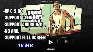 APK GTA SA LITE 200 SUPPORT CLEOFULL SCREEN  NO AML [upl. by Ylera783]