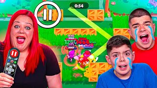 PAUSA CHALLENGE CON MI MADRE EN BRAWL STARS [upl. by Ahsiki394]