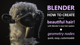 Create Realistic Hair in Blender with Geometry Nodes [upl. by Mitran]